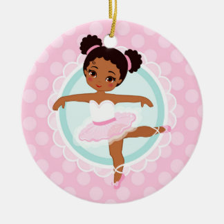 Décoration En Céramique Ballerine d'Afro-américain - danseur classique