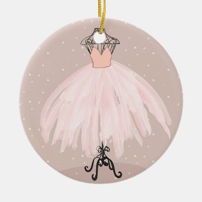 Décoration En Céramique Ballet Tutu pour enfants personnalisés (Devant)