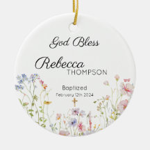 Baptême fleur sauvage fille
