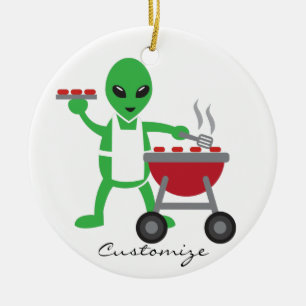 Décoration En Céramique Barbecue Alien Cuisine Thunder_Cove