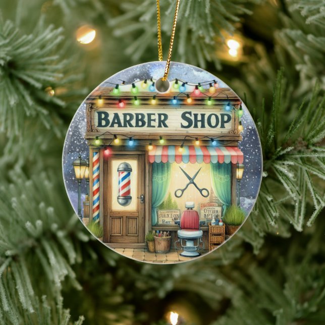 Décoration En Céramique Barber Shop (Arbre)