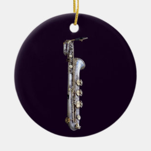 Décoration En Céramique Baritone saxophone