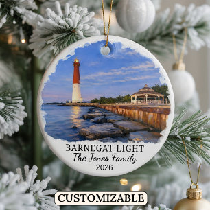 Décoration En Céramique Barnegat Light personnalisé, New Jersey sur mesure