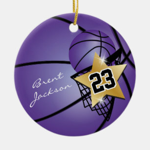 Décoration En Céramique Basket-ball Gold Superstar   Texte do-it-yourself 