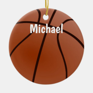 Décoration En Céramique Basketball Artework Votre nom Personnalisé