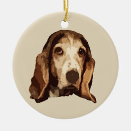 Décoration En Céramique Basset Hound