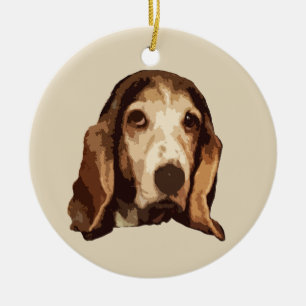 Décoration En Céramique Basset Hound