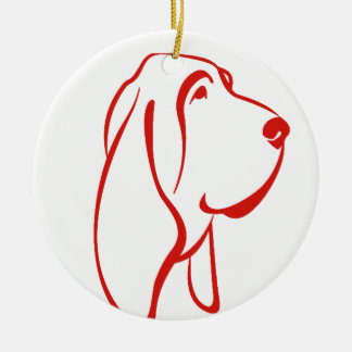 DÉCORATION EN CÉRAMIQUE BASSET HOUND [16]