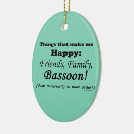 Décoration En Céramique Bassoon Me Rend Heureux