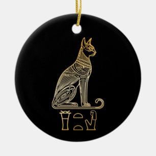 Décoration En Céramique Bastet, déesse égyptienne des chats. Nom dans les