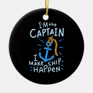 Décoration En Céramique Bateau - Je suis le Capitaine
