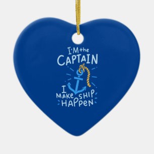 Décoration En Céramique Bateau - Je suis le Capitaine
