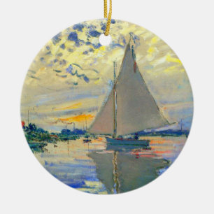 Décoration En Céramique Bateau Monet au Petit-Gennevilliers