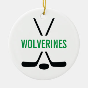 Décoration En Céramique Bâtons de hockey personnalisés