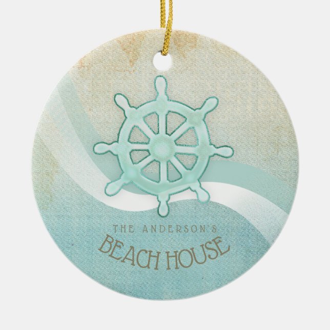 Décoration En Céramique Beach House (Devant)