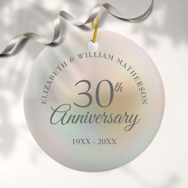 Décoration En Céramique Beautiful Pearl 30th Anniversary (Beautiful Pearl 30th Anniversary Ceramic Ornament)
