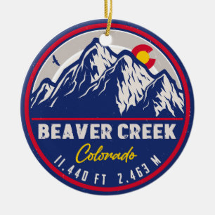 Décoration En Céramique Beaver Creek Colorado Retro Sunset Souvenirs