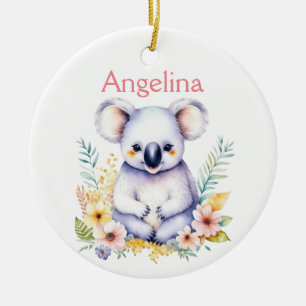 Décoration En Céramique Bébé personnalisé Koala Oear Noël