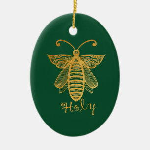 Décoration En Céramique BEE HOLY Christmas Honeybee Conservation