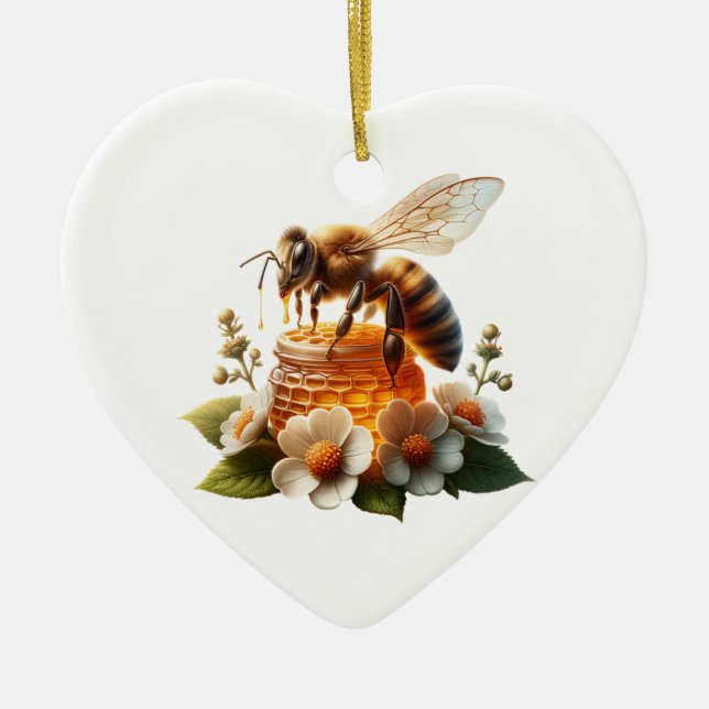 Décoration En Céramique Bee My Honey | Cadeau romantique doux (Devant)