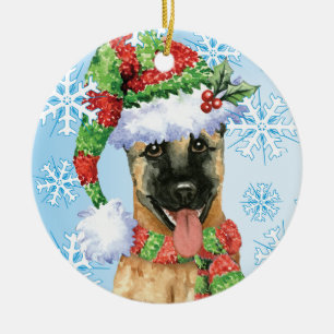 Décoration En Céramique Belge heureux Malinois de Howlidays