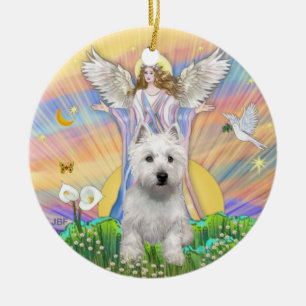 Décoration En Céramique Bénéfices - Westie (P)