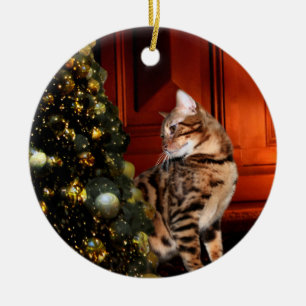 Décoration En Céramique Bengale Kitty Christmas