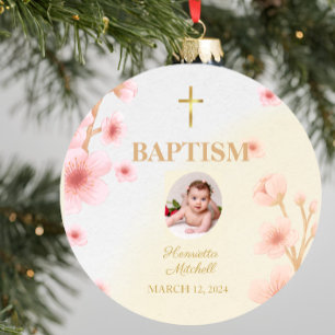 Décoration En Céramique "Béni et baptisé : un jour pour se souvenir"
