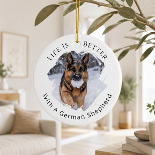 Décoration En Céramique Berger Allemand GSD Photo La Vie Est Mieux