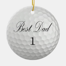 Décoration En Céramique Best Dad 1 Golf Ball