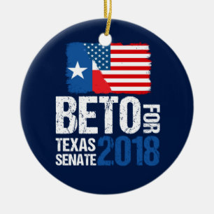 Décoration En Céramique Beto O'Rourke pour l'élection 2018 de sénat du