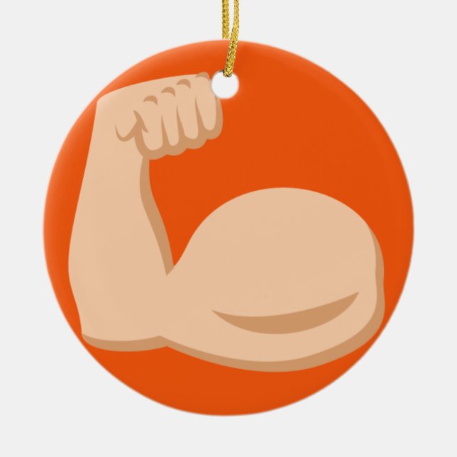 Décoration En Céramique Biceps Emoji (Devant)