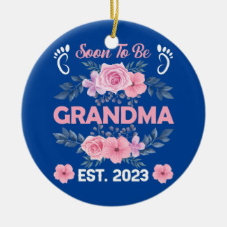 Décoration En Céramique Bientôt La Grossesse De Grand-Mère Est 2023