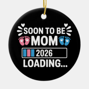 Décoration En Céramique Bientôt Maman 2026 Annonce de Grossesse en Attente