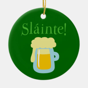 Décoration En Céramique Bière Sláinte