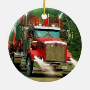 Décoration En Céramique Big Truck and Highway Art pour les amateurs de cam