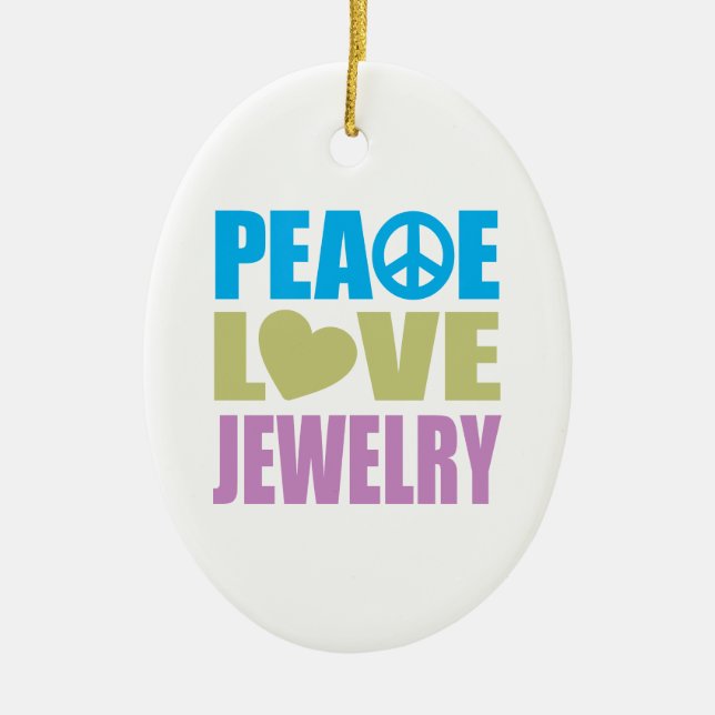 Décoration En Céramique Bijoux d'amour de paix (Devant)