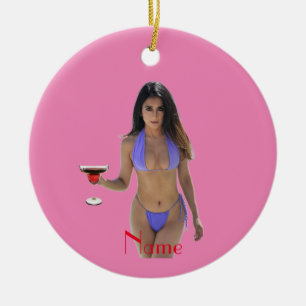 Décoration En Céramique Bikini brun beauté Thunder_Cove