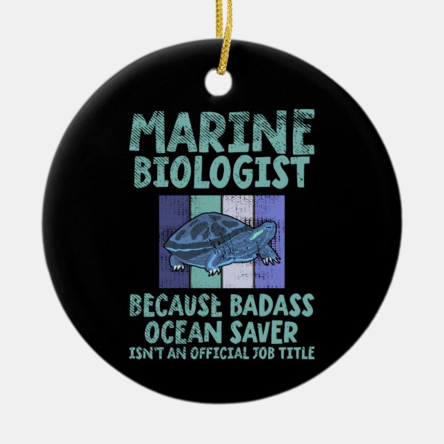 Décoration En Céramique Biologiste marin Biologie marine (Devant)