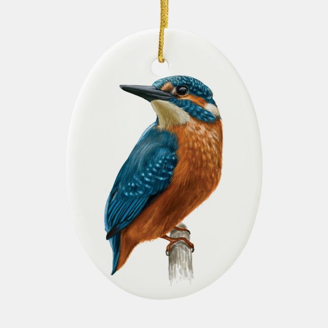 Décoration En Céramique Bird Kingfisher (Devant)