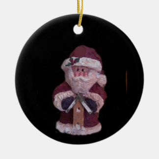DÉCORATION EN CÉRAMIQUE BIRDHOUSE PÈRE NOËL NOËL