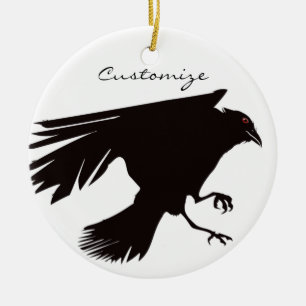 Décoration En Céramique Black Raven Flying Thunder_Cove