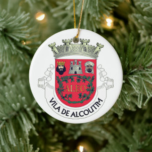 Décoration En Céramique Blason d'Alcoutim, Portugal