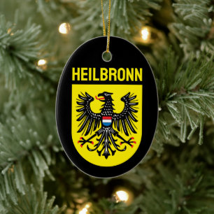 Décoration En Céramique Blason de Heilbronn, Allemagne
