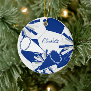 Décoration En Céramique bleu ou TOUTE COULEURS soccer cheleader gardien