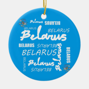 Décoration En Céramique Bleuet National Biélorussie