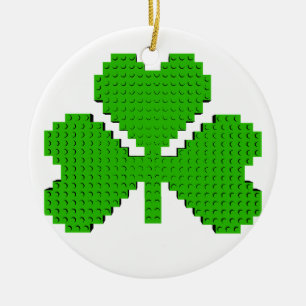 Décoration En Céramique Blocs de construction shamrock Dessin