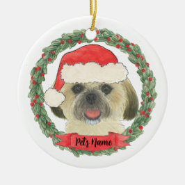 Décoration En Céramique Blonde personnalisé Golden Tan Shih Tzu