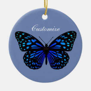 Décoration En Céramique Blue Butterfly Thunder_Cove