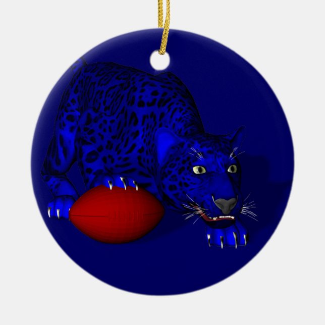 Décoration En Céramique Blue Panther (Devant)